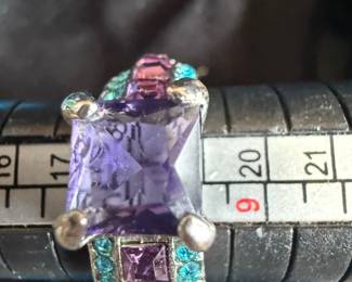 Purple Stone Costume Ring $18.00