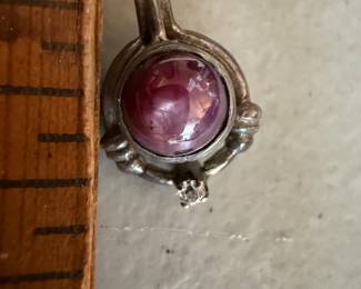 Purple Stone Pendant $15.00