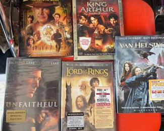 5 DVD's $10.00