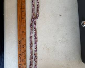 Purple Stone Necklace $10.00