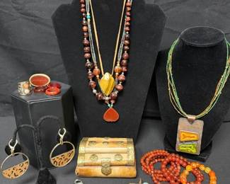 KN315Costume Jewelry  Earth Tones