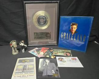 CT128VElvisGold Plated Record And More