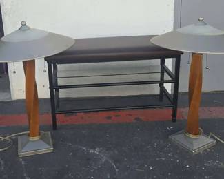 CT124Vintage TableModern Table Lamps And Bench