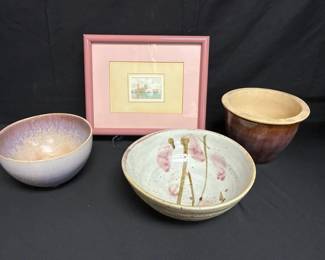 CT553Framed Watercolor, Print  Pottery