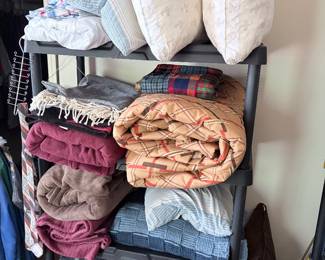 retro blankets, crocheted afghan, my pillows