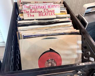 45 records! Beatles, Rolling Stones, Beegees, Monkees, The kinks, and many more