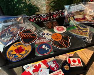 NHL patched, USA hockey patches, vintage hockey patches