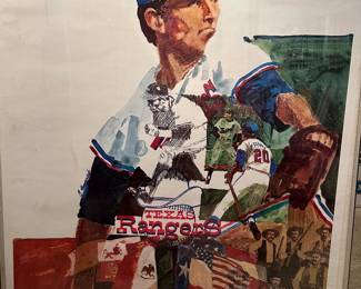 Vintage Texas Rangers poster 😎