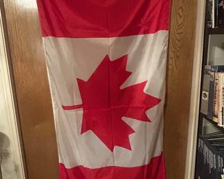 Canadian-made Canada flag - more pictures to follow on hockey memorbelia, Canadian hockey and 80’s Olympics hockey collectibles - YES! We have a taped copy of the Miracle on Ice game!