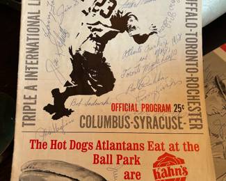 Baseball collectibles: scoring yearbooks for many teams, signed pictures, odds and ends, cards and more