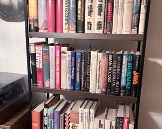 vintage Hardback books with dust jackets, Jaws, Exorcist, Sherlock Holmes, many books about WWII and Hitler