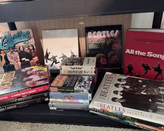 Beatles books, Beatles live performances on VHS, Beatles dvds