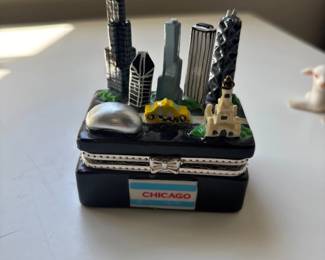 Chicago skyline collectible trinket box