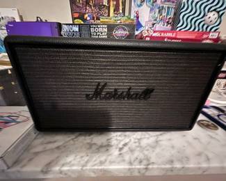 Marshall Bluetooth speaker, detailed view