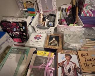 Makeup, cosmetics, and journal/stationery collection
