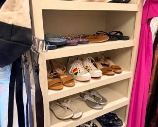 Women's shoe collection: sandals, flats, loafers