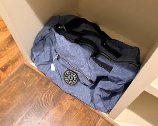 Kipling blue duffel travel bag