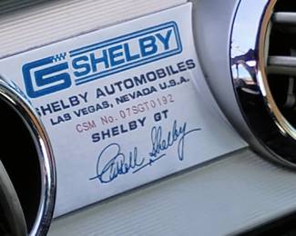  Shelby GT CSM Number Badge