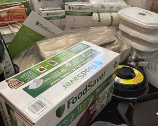 Lots of food saver equipment 