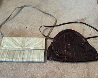 Eel skin purses 