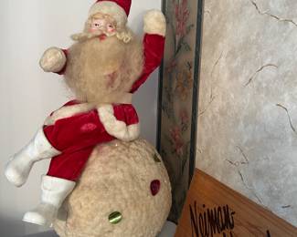 Rare Howard Gale snowball Santa - store display