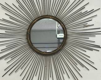 Huge starburst metal mirror