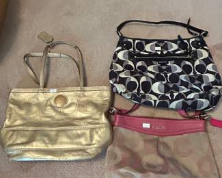 Coach purses - several other designer purses 