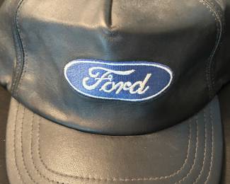 Leather Ford cap