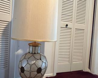 Huge Capiz shell lamp