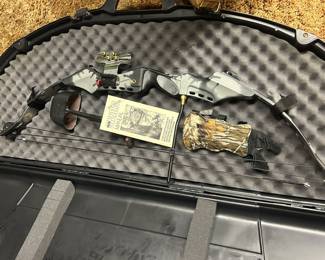 Hunting bow in case
