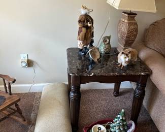 End table granite looking end tables 