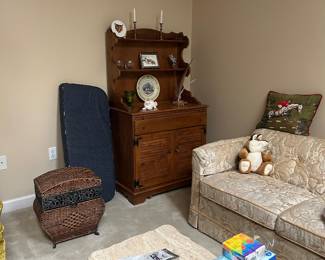 Coffee table  marble top.Coffee table,  Small Hutch