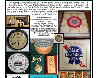 SPRING CONSIGNMENT AUCTION FLYER 