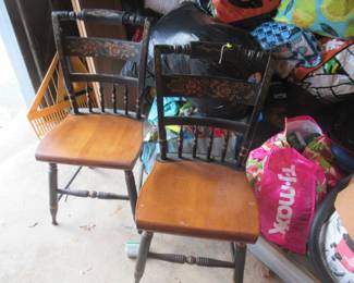 Pair of Hitchcock chairs