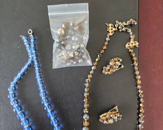 VINTAGE CRYSTAL NECKLACES
