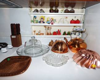 Vintage Salt & Pepper Shakers, Copper Pieces