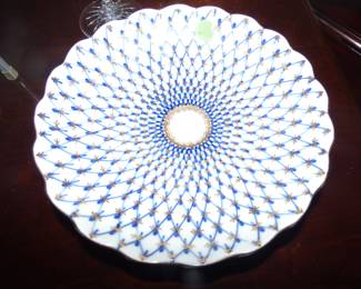 Russian Lomonov "Blue Net" Plate