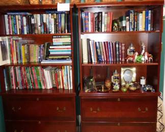 Pair of Bookcases, Longaberger Baskets 