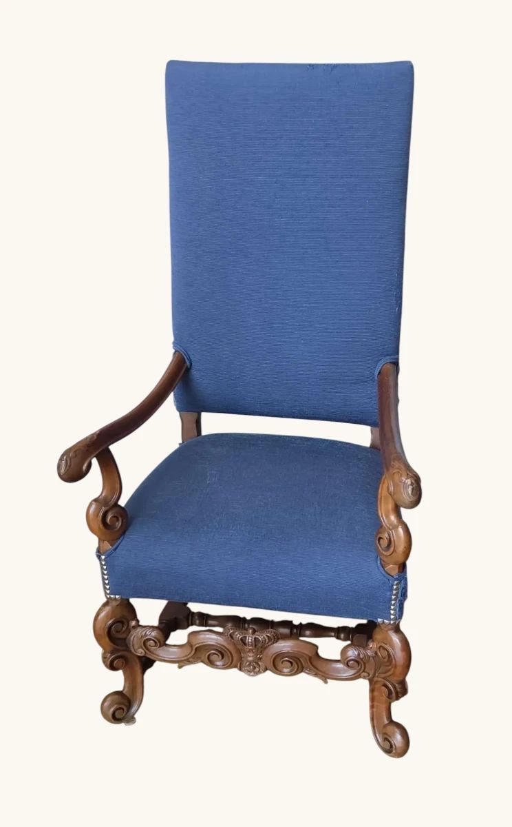 19th century Dutch Carved Arm Chair