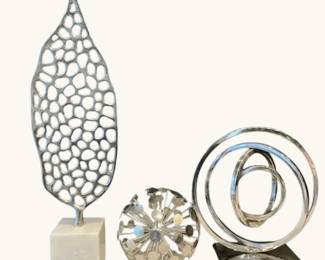 Contemporary Metal Sculptural Decor Collection  Abstract Modern Forms