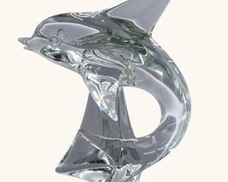 Licio Zanetti Murano Glass Dolphin Sculpture