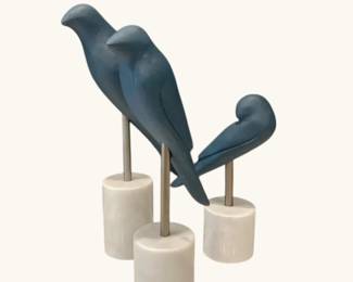Modern Bird Figurine Sculptures