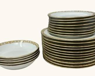 Limoges Porcelain Dinnerware Set  25 Pieces