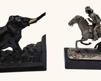 Cast Metal Bookends