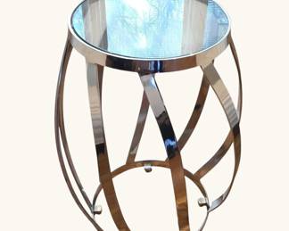 Ethan Allen Nickel Sidetable