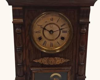 Antique New Haven Russia Cabinet Clock  8 Day Cathedral Gong