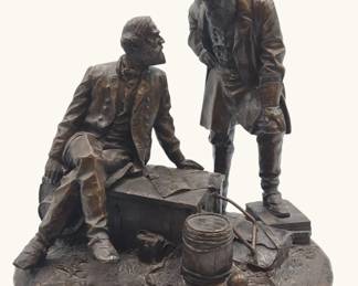Lee and Jackson Bronze Sculpture by Ron Tunison