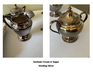 Gorham Sterling Silver Cream & Sugar