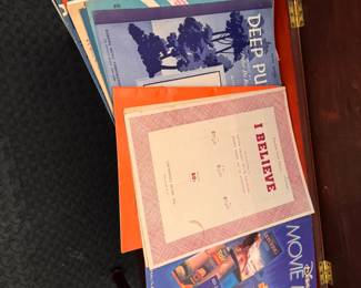 Large Collection of Assorted Paino Sheet Music and Music Books