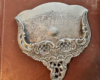 Suver Plate Silent Butler or Crumb Catcher Set